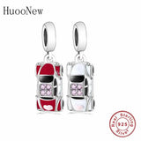 925 Sterling Silver Marry Car Bead Charm Bracelet