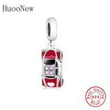 925 Sterling Silver Marry Car Bead Charm Bracelet