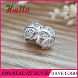 925 Sterling Silver Clip Charm Bead Bracelet DIY Jewelry Gift
