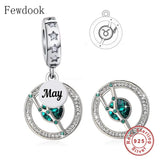 925 Silver Constellation Zodiac Birthstone Bead for Bracelet Making