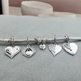 925 Silver Angel Wing Charm Bracelet Bead