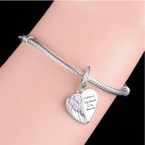 925 Silver Angel Wing Charm Bracelet Bead