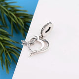 925 Silver Dragonfly She Believed She Could Fly Bracelet Charm Bead