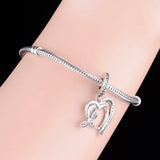 925 Silver Dragonfly She Believed She Could Fly Bracelet Charm Bead