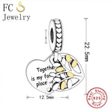 925 Silver Family Tree Of Life Charm Bracelet Bead