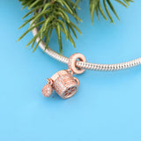 925 Silver Coffee Cup Charm Bead for Charm Bracelet