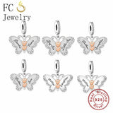 925 Silver Butterfly Charm Bracelet Bead for Niece Auntie Sister Mother Daughter