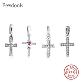 925 Silver Charm Bracelet with Mix Zircon Pendant Bead