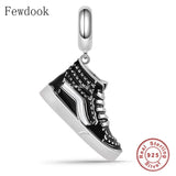925 Silver Ballerina Ballet Slippers Charm for Bracelet Making