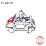 925 Silver Wedding Car Charm for Bracelet