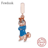 925 Silver Handsome Mouse Charm Bead for Bracelet Making