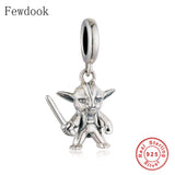 925 Silver Robot Armor Bead for Charm Bracelet DIY