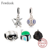 925 Silver Robot Armor Bead for Charm Bracelet DIY