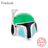 925 Silver Robot Armor Bead for Charm Bracelet DIY