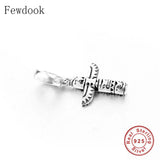 925 Silver Indian Bird Totem Pole Charm Bead