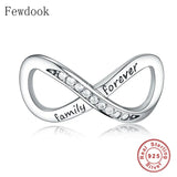 925 Sterling Silver Mother Daughter Infinity Love Forever Bead