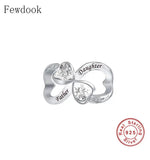 925 Sterling Silver Mother Daughter Infinity Love Forever Bead