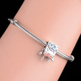 925 Silver Sponge Enamel Trouble Maker Bead for Charm Bracelet