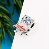 925 Silver Sponge Enamel Trouble Maker Bead for Charm Bracelet