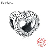 925 Sterling Silver Bead Charm Bracelet for Women