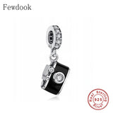 925 Silver Camera Charm Bead for Charm Bracelet
