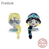 925 Silver Eye Princess Girl Bead Charm Bracelet