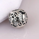 Silver 925 Butterfly Charm Bracelet with CZ Stone - Jewelry Making Gift