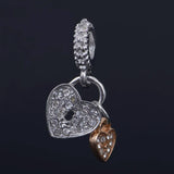 Heart Charm Bead for DIY Jewelry 925 Plated Berloque Bead Gift
