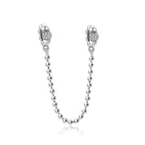 925 Silver Infinity Hearts & Stars Charms Bracelet DIY Jewelry