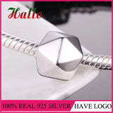 Sterling Silver Clip Bead Charms Bracelet for Mother DIY Berloque