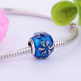 925 Sterling Silver Colorful Coconut Tree Charms Bracelet & Pendant Necklace