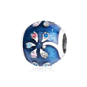 925 Sterling Silver Colorful Coconut Tree Charms Bracelet & Pendant Necklace