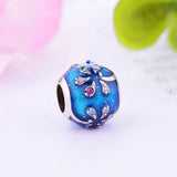 925 Sterling Silver Colorful Coconut Tree Charms Bracelet & Pendant Necklace