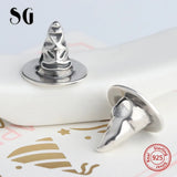 Europe Bracelets Sterling Silver 925 Oxidation Hat Charms Antique Beads Pendant