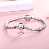 European Wine Glass Pendant Silver 925 DIY Jewelry