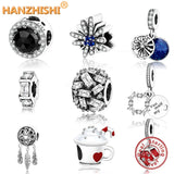 925 Silver Evil Queen's Magic Crystal Charm Bead DIY Jewelry