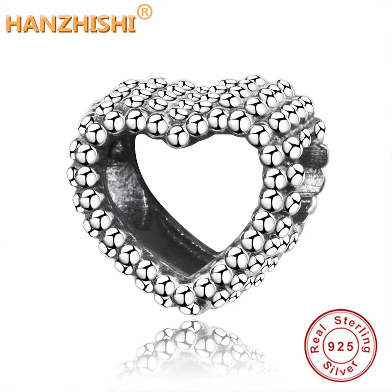 925 Sterling Silver Charms Bracelet Bead Gift DIY Jewelry For Women