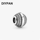 Original Pan Bracelet Charm Pave Charm Bead Women DIY Jewelry Berloque