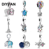 Stitch&Castle Charm Bracelet Berloque Jewelry Dangle Charms Pendant