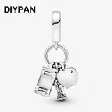 York City Pan Bracelet Charm Symbols Pendant DIY Jewelry Berloque