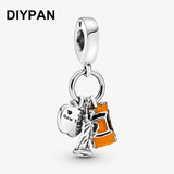 York City Pan Bracelet Charm Symbols Pendant DIY Jewelry Berloque