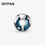 Original Pan Bracelet Charms Globe Clip Charm Bead DIY Jewelry Berloque