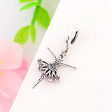 925 Silver Ballerina Girl Dangle Pendant for Women