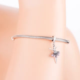 925 Silver Ballerina Girl Dangle Pendant for Women