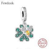 925 Silver Clover & Honeybee Charm Bracelet for Women