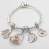 925 Silver Pan Charm Bracelet Bead for Mum Sister Teacher Berloque