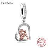 925 Silver Pan Charm Bracelet Bead for Mum Sister Teacher Berloque