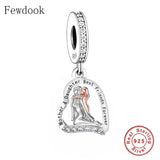 925 Silver Pan Charm Bracelet Bead for Mum Sister Teacher Berloque