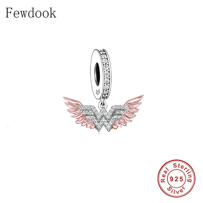 925 Silver Angel Wings Charm Bracelet Bead