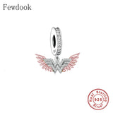 925 Silver Angel Wings Charm Bracelet Bead